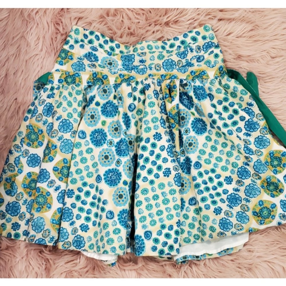 MARC JACOBS Blue Green Orange Cotton Skirt